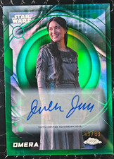 2026 Topps Chrome Star Wars Julia Jones Omera Auto 95/99 green Refractor