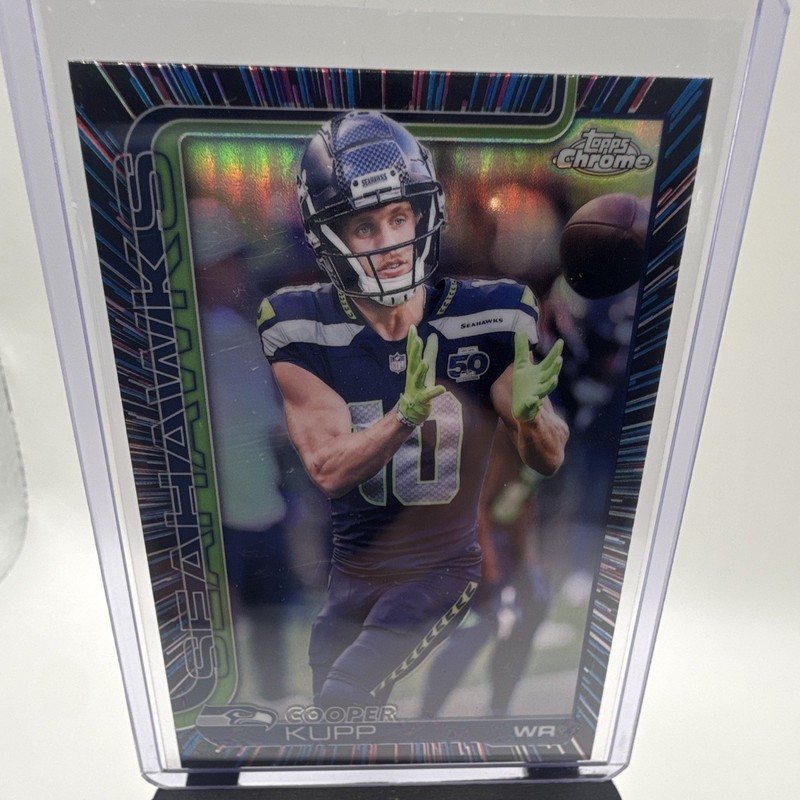 Topps 2025 Topps Chrome Cooper Kupp #271 Neon Pulse Refractor Seahawks NFL