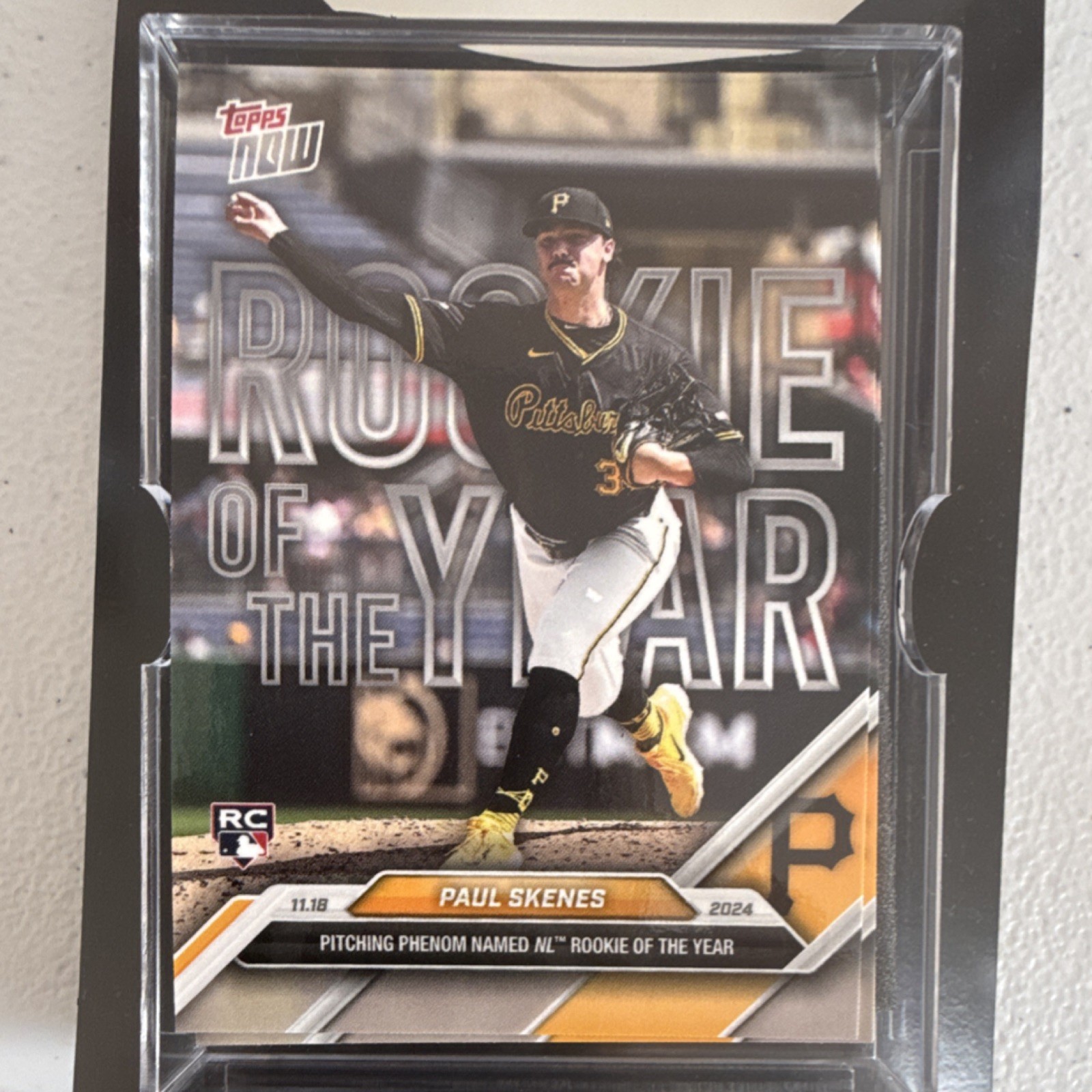 2024 Topps Now Paul Skenes OS-2 Rookie Award Winner Pittsburgh Pirates MLB lot 5