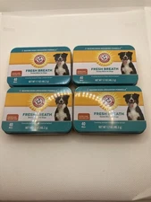 [4 PACK] Arm & Hammer Fresh Breath Dental Mints For Dogs Chicken Exp 3/13/27