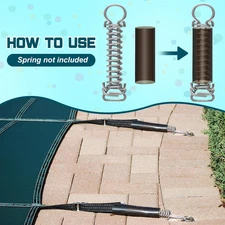 20PCS Pool Cover Spring Sleeves, Protective Swimming Pool Winter Cover Spring...