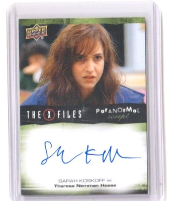 X Files UFOs & Alien Edition Paranormal Autograph Card Sarah