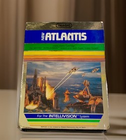 INTELLIVISION 2 IMAGIC GAME LOT,ATLANTIS BOX /CART & MANUAL & DEMON ATTACK  SAME