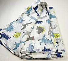 Pottery Barn Kids Maverick Dinosaur Full Flat Sheet 100 Org Cotton
