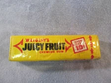 Vintage 1970s 10 Cent 7-Pack Of Wrigley’s Juicy Fruit Chewing Gum Unopened RARE