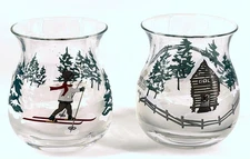 2 In Box Holmegaard Christmas Tea Light Holders Denmark - 2019