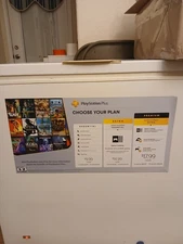 Playstation Plus Large Store Promo Advertising Magnent 24x12in Rare