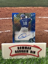 2022 Bowman Chrome Prospect HTA Choice Charlie Welch 1ST ROOKIE AUTO 135/150