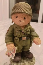 Cherished Teddies Great Friendships Make a Soldier Stand Tall Army Bear