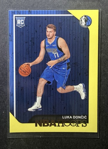 2018-19 Panini NBA Hoops Yellow Luka Doncic #268 Rookie RC