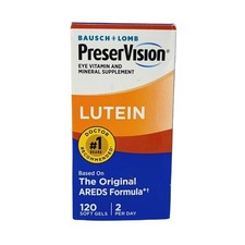 Bausch & Lomb PreserVision AREDS Lutein Eye Supplement -120 Soft Gels- EXP 9/26