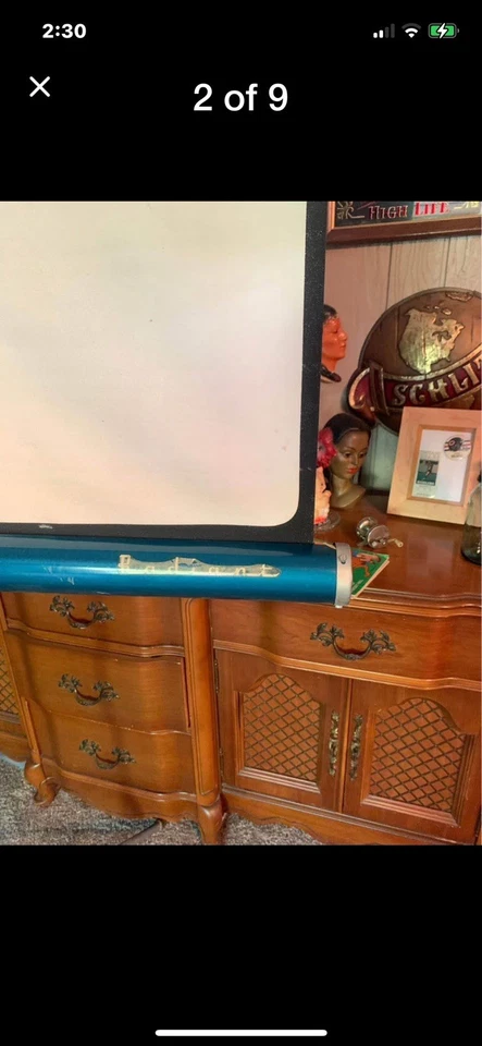 Radiant Picture Master 40x40" Folding Metal Projector Reflective Movie Screen - Image 4 of 4