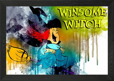 Gerahmtes Wandbild Poster Leinwanddruck Bild Winsome Witch