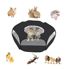 Small Animal Playpen,Popup Playpen,Portable Pet Tent,Foldable,Chicken black