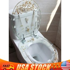 Transparent Toilet Seat Resin Toilet Seat Easy Clean Home Bathroom Shells Decor