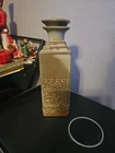 Vintage Frankoma Pottery Bottle Mayan Aztec Reddish Brown 7JH Decanter & TOP 9+"