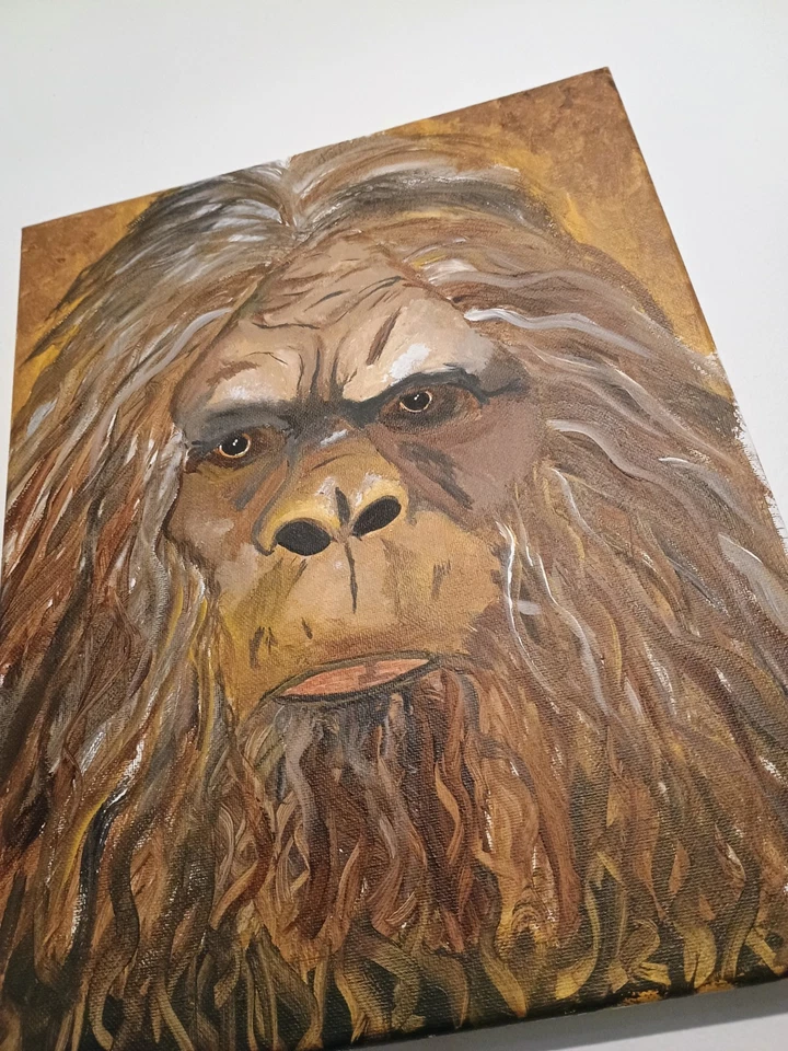 Original Bigfoot Painting – Mysterious Sasquatch Art, One-of-a-Kind! - Image 3 of 4