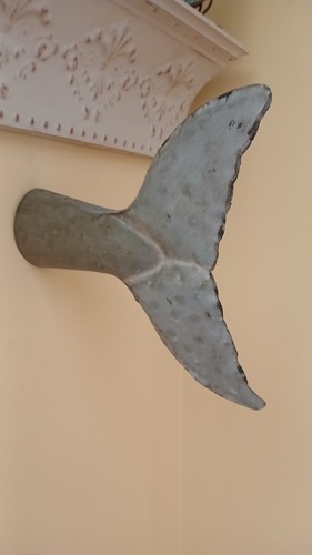 Metal Mermaid (Or Whale?) Tail Decorative Ocean Themed Wall Art