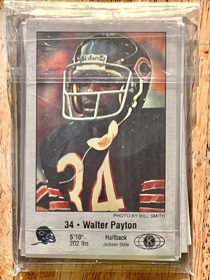 1981 Chicago Bears Police Kiwanis Club 24 Card Set, Includes Walter Payton RARE - Image 4 of 4