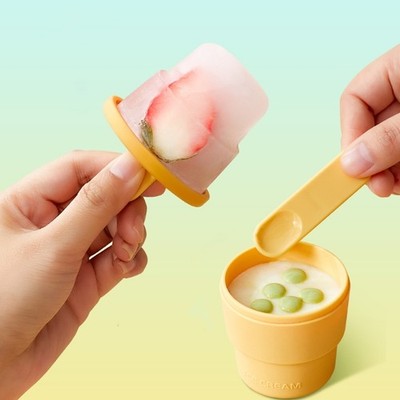 Silicone Ice Cream Maker Easy Release Ice Cream Mold Reusable Mold for Party