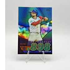 Topps 2025 Series 2 Ops Best Bryce Harper Green Foil Phillies #OPS-10 /99