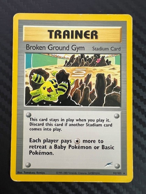 Pokemon TCG Broken Ground Gym 92/105 Neo Destiny Regular Unlimited DMG