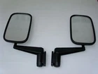 LAND ROVER SERIES 3 MIRROR DOOR MIRROR COMPLETE ASSEMBLY - PAIR - NEW MIRRORS
