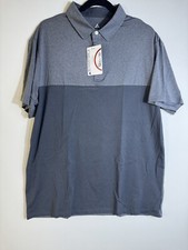 Polo Shirts Men Moisture Wicking Short Sleeve Outdoor Sports Performance Sz L