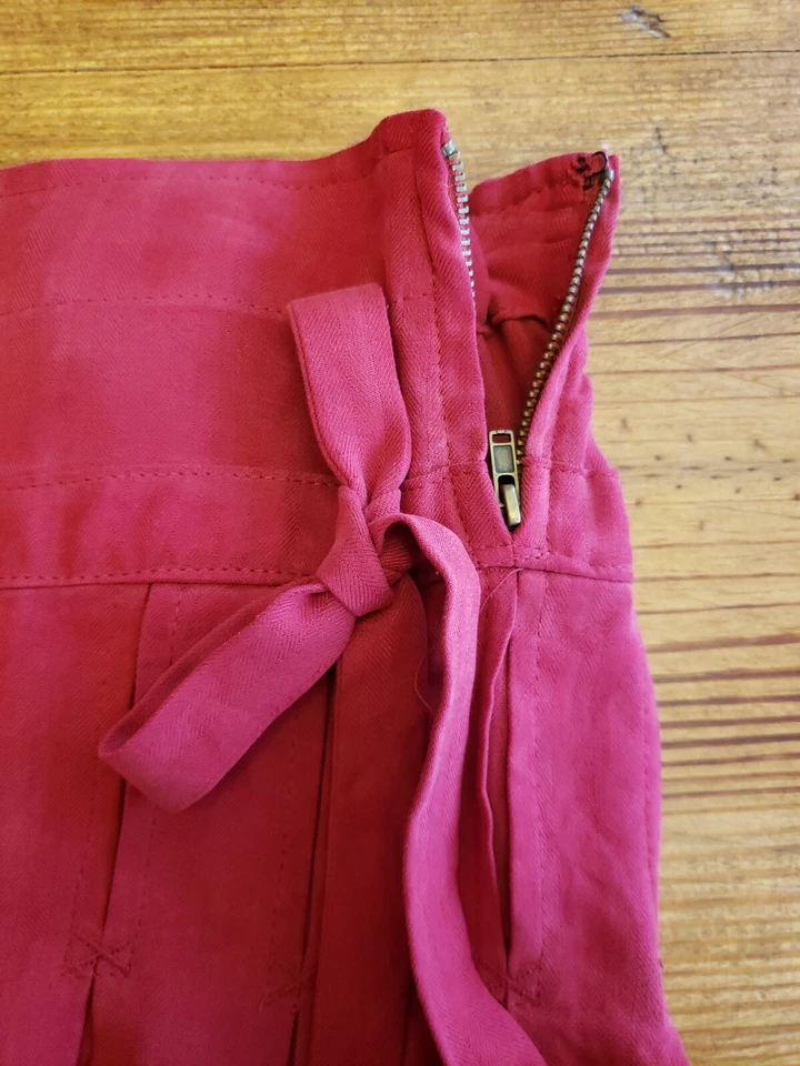 DA-NANG Girls 5 Pleated Flippy Skirt Red - Image 2 of 4