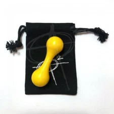 Yellow Delrin Knucklebone Skill Toy by AroundSquare