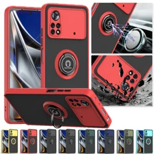 Fashion Cool For Xiaomi Poco X4 M4 Pro F4 GT X3  Magnetic Ring Holder Phone Case