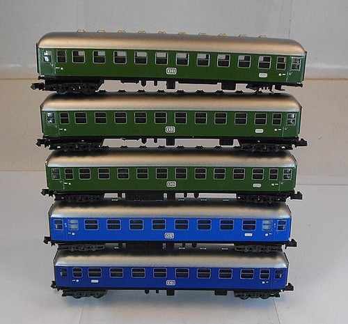 Arnold Rapido Spur N 1/160 Zugset 5 Stück D-Zug Wagen 4-achsig der DB #5830 | Zustand: Gebraucht