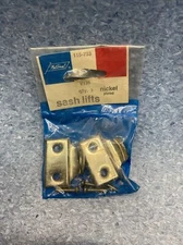 Vintage NOS Sash Lift Nickel Plated Finish Pack of 2 Sash Lifts