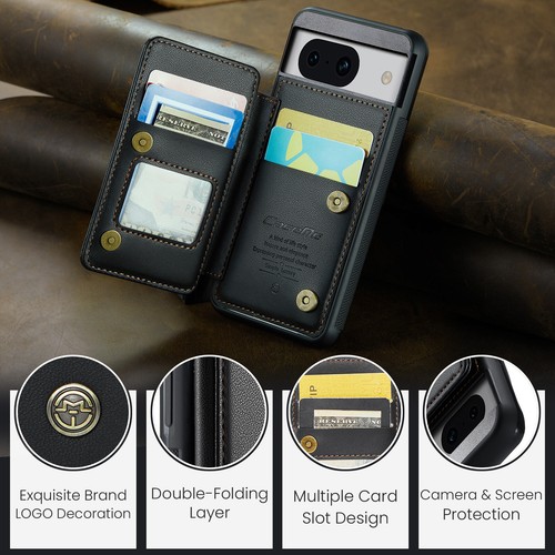 CaseMe PU Leather Card Slots Holder Cover Wallet Case for Google Pixel 8/Pro/8A - 第 21/29 張圖片