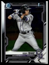 2021 Bowman #BCP-33 Eddy Diaz Colorado Rockies