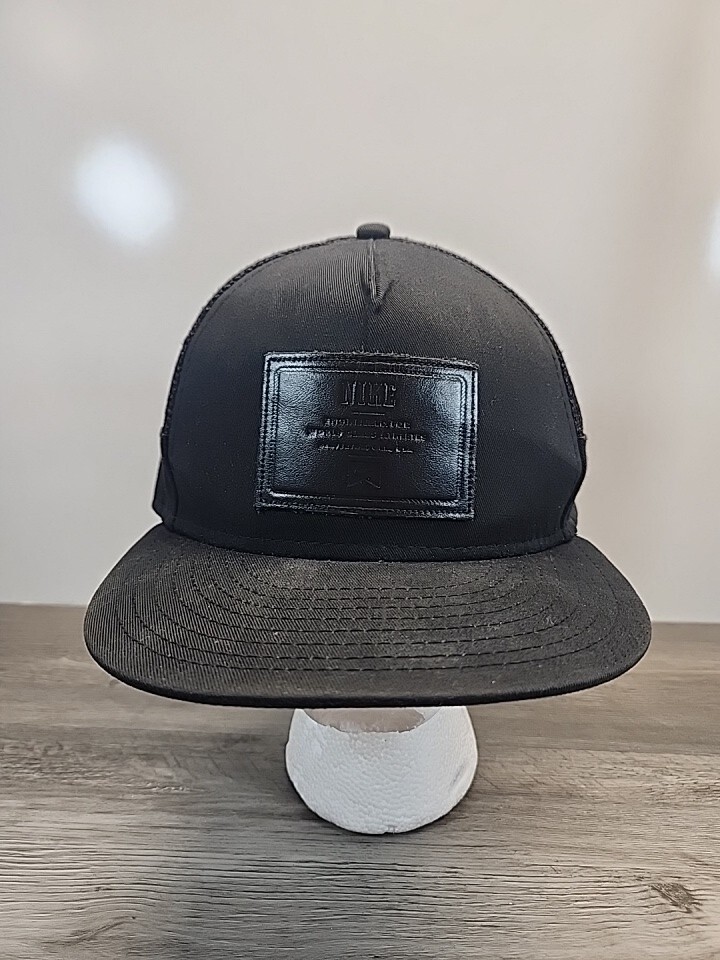 Black Nike Patch Trucker Hat Adjustable - image 1
