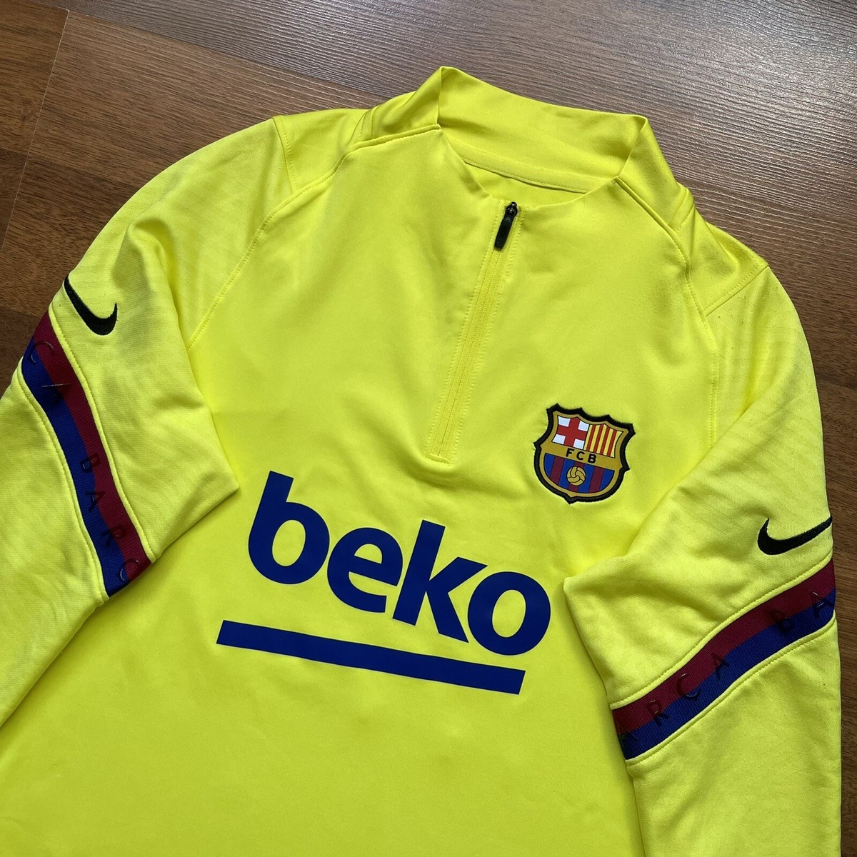 BARCELONA NIKE 2021/2022 FOOTBALL SOCCER TRAINING TRACK TOP SIZE