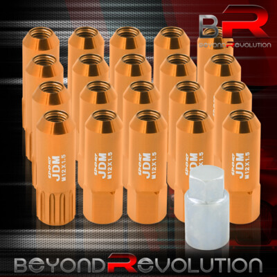 For Mazda M12X1.5mm Locking Lug Nuts 20 Pieces Forged Aluminum Wheels Rims Gold