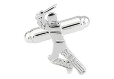 Cricket Batsman Batter Pair Cufflinks Wedding Fancy Gift Box & Polishing Cloth