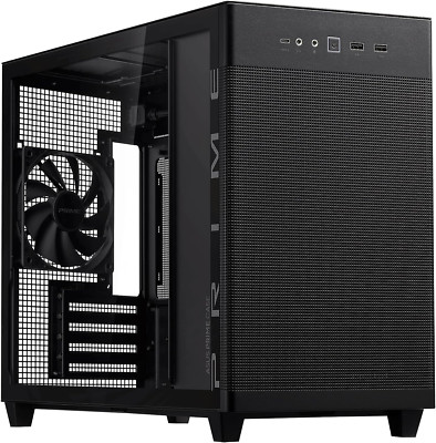 Prime AP201 MicroATX Case - Tempered Glass, USB Type-C, Tool-Free Panels