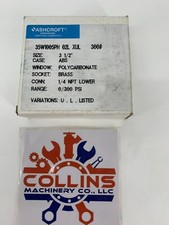 Ashcroft 35W1005PH 02L XUL 300PSI 3-1/2" 1/4" NPT Brass Lower Pressure Gauge