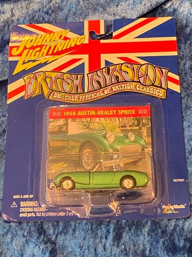 Johnny Lightning British Invasion 1958 Austin-Healey Sprite Roadster 1/64 - 第 1/2 張圖片