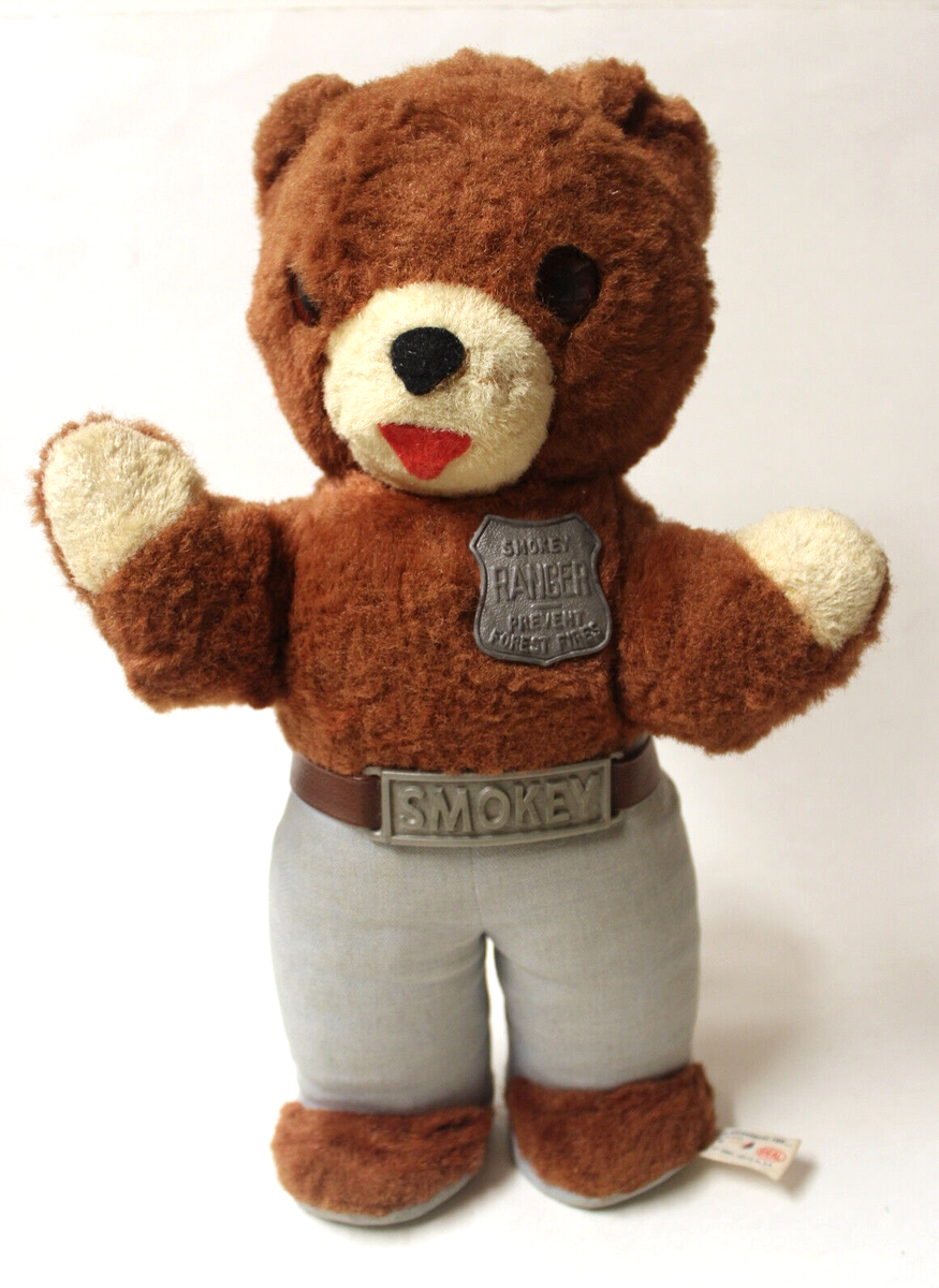 Vintage 1960's Smokey The Bear Plush 14 Inch IDEAL Toy Company | eBay