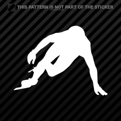 (2x) Speed Skater Sticker Self Adhesive Vinyl skating ice