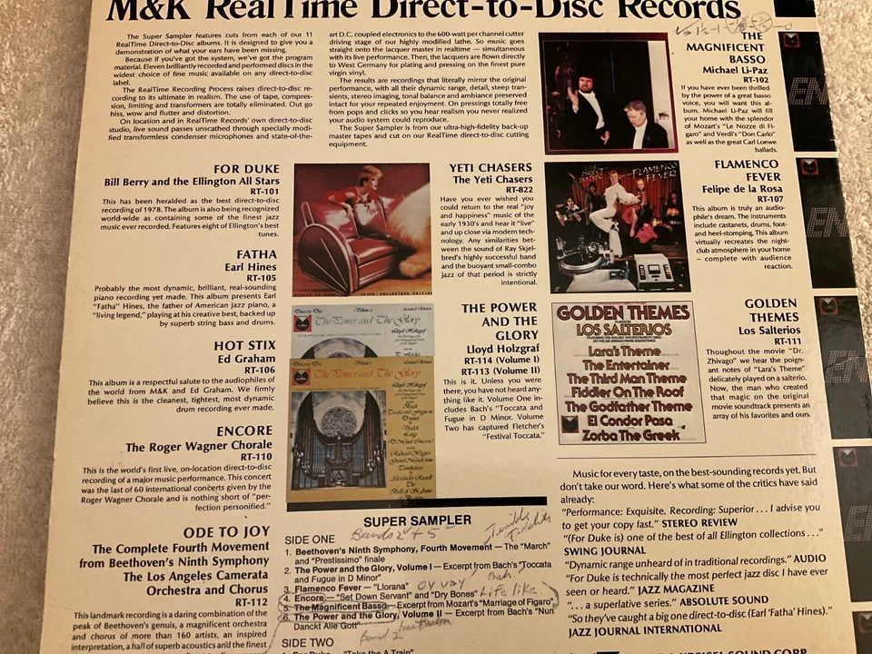 M & K RealTime Records Super Sampler (M-) - Image 3 of 3