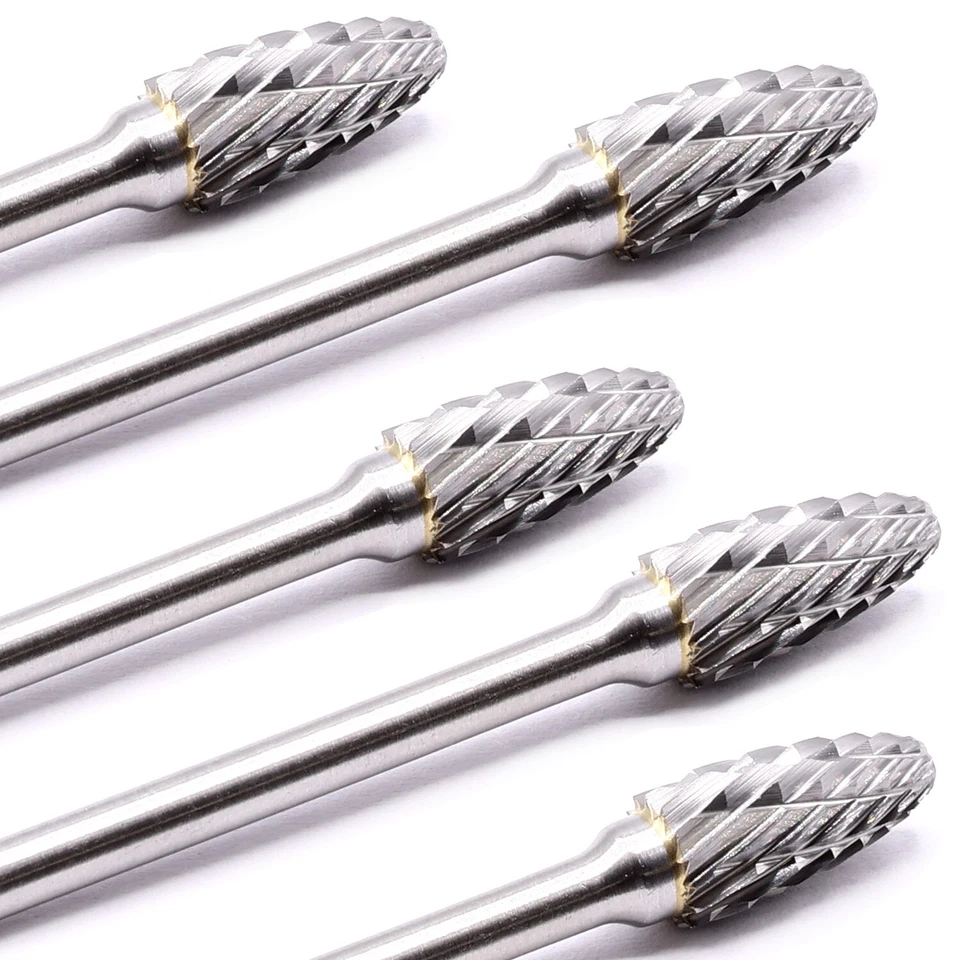 5x HM Hartmetall Fräskopf 6mm Fräser Gravur f. Dremel Proxxon Zubehör Schaft 3mm - Bild 3 von 4