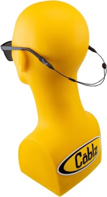 one Cablz monoz Silicone Eyewear Retainer -black Adjustable -Glasses not include