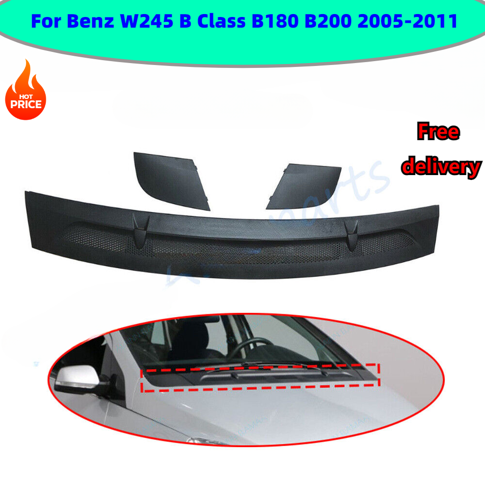 3pcs Hood Vent Drainage Cover Grille Set for Benz W245 B Class B180 B200 2005-2011