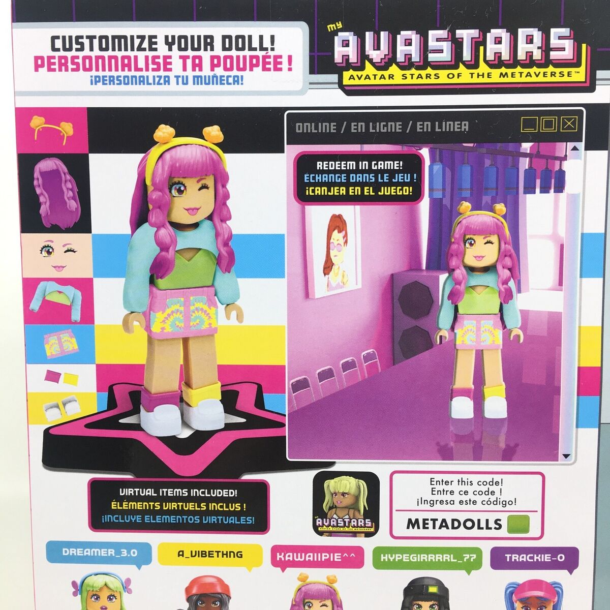  My Avastars Fashion Doll - HypeGirrrrl_77 + 3 Bonus