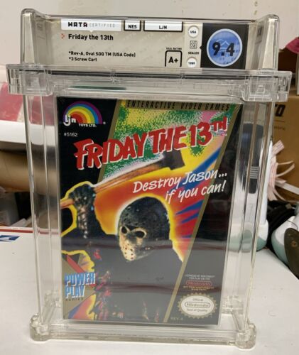 1989 Friday the 13th Nintendo NES New Sealed WATA Grade 9.4 A+ Mint Jason Game - Picture 1 of 7